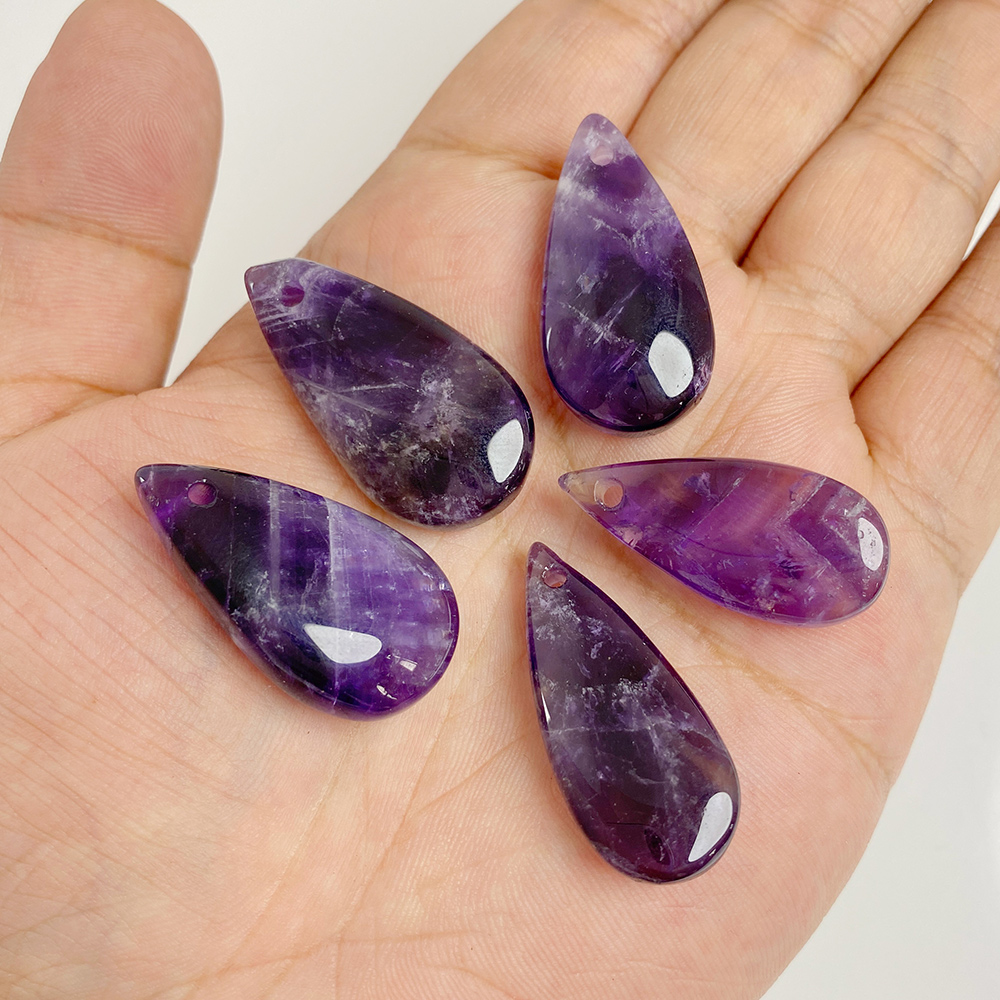 1PC Big Waterdrop Shape Stone  - Crystal Pendant Necklace Natural Stone review and price