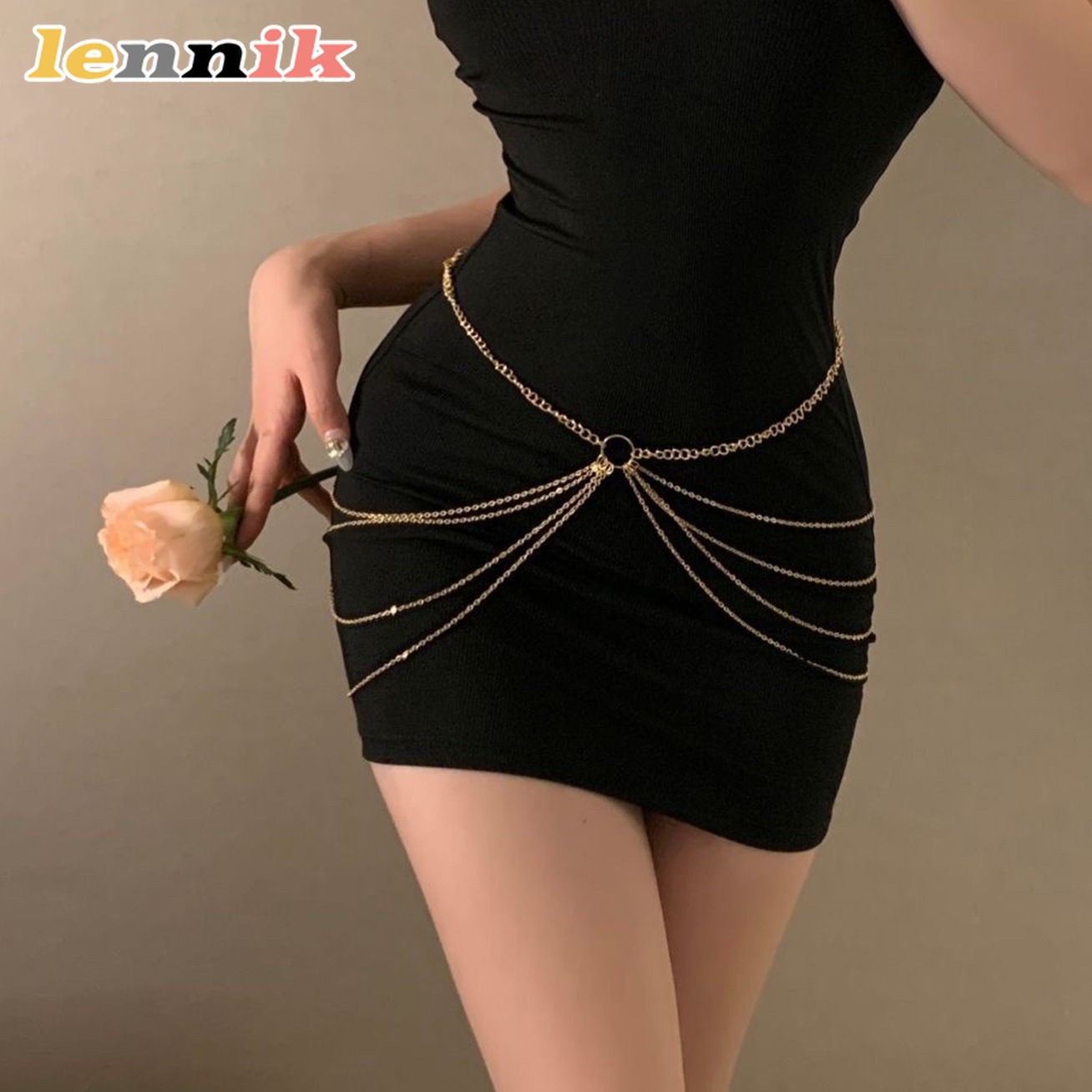 LENNIK Tassel Metal Multi-Laye - Body Jewelry review and price