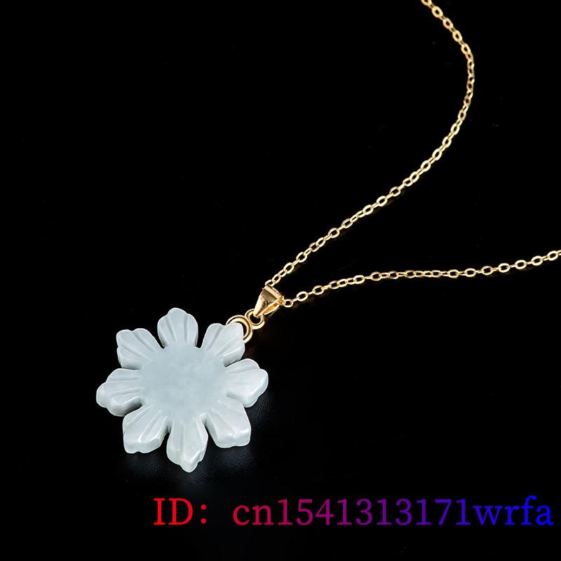 Myanmar Jade Sunflower Pendant - Necklaces review and price