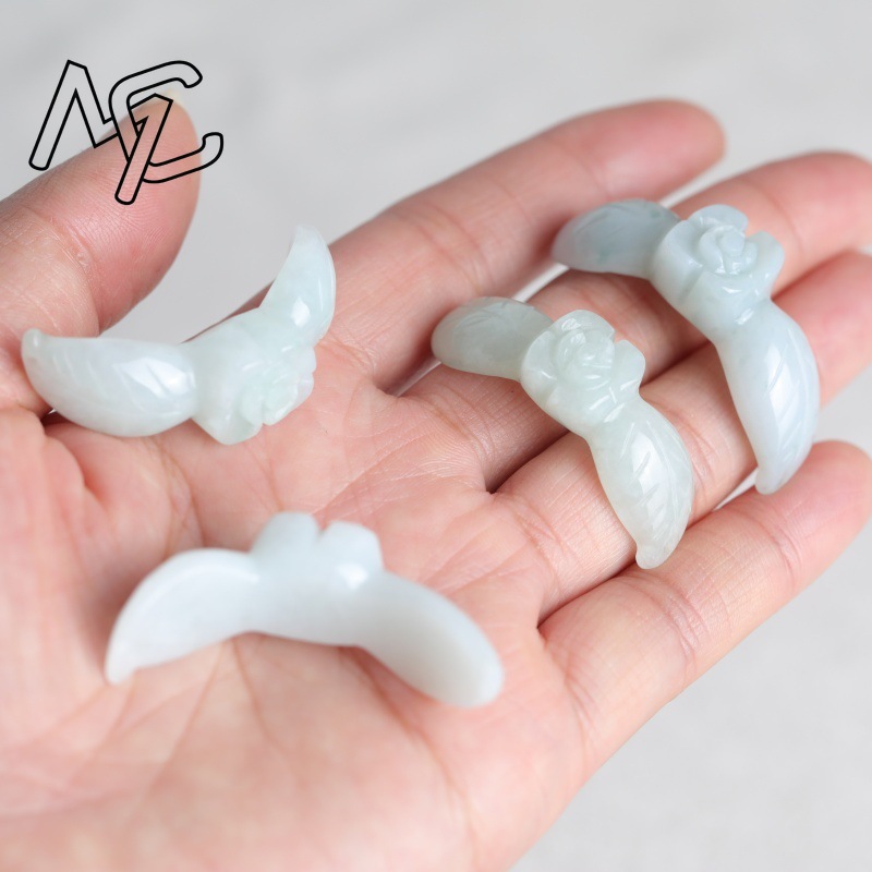 2PC Natural White Jadeite Jade - Earrings review and price