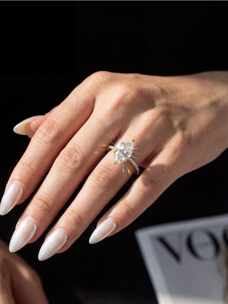 Real 2ct Real Moissanite Diamo - Moissanite Engagement Ring 1 Carat review and price