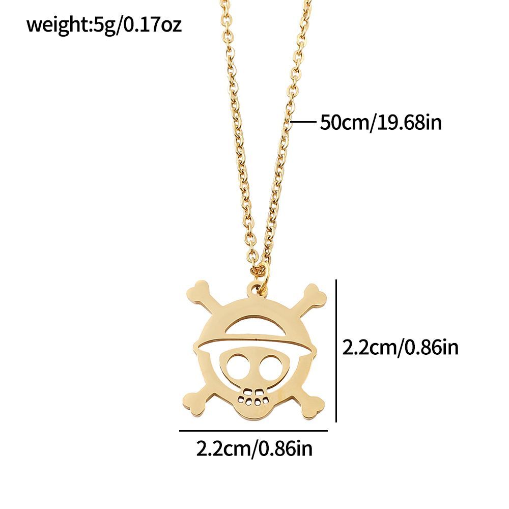 Anime Skull Alloy Hollow Penda - Anime Pendant Necklace review and price
