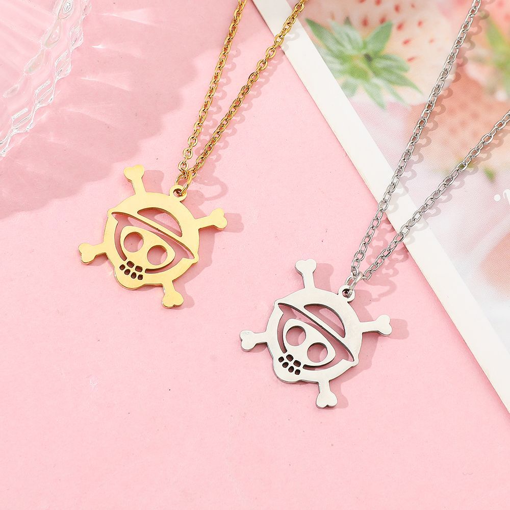 Anime Skull Alloy Hollow Penda - Anime Pendant Necklace review and price