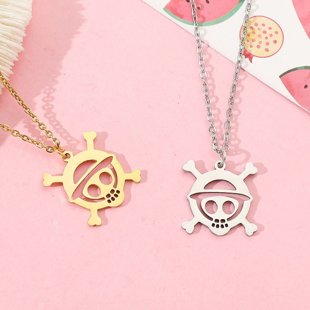 Anime Skull Alloy Hollow Penda - Anime Pendant Necklace review and price
