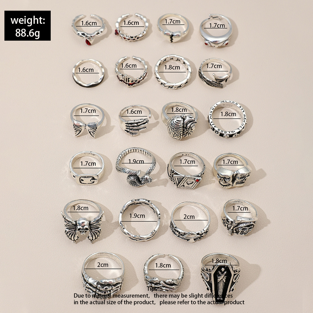 23Pcs Punk Geometric Knuckle F - Vintage Punk Knuckle Rings Set review and price
