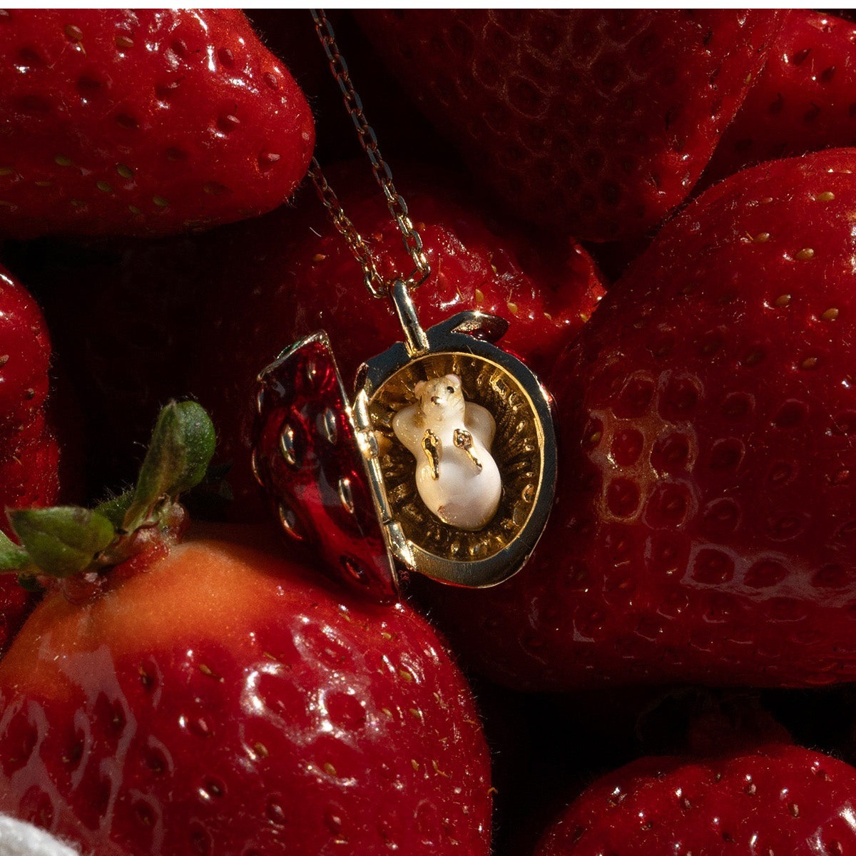New Fruit Easter Egg Necklace  - Heart Locket Necklace Photo review and price