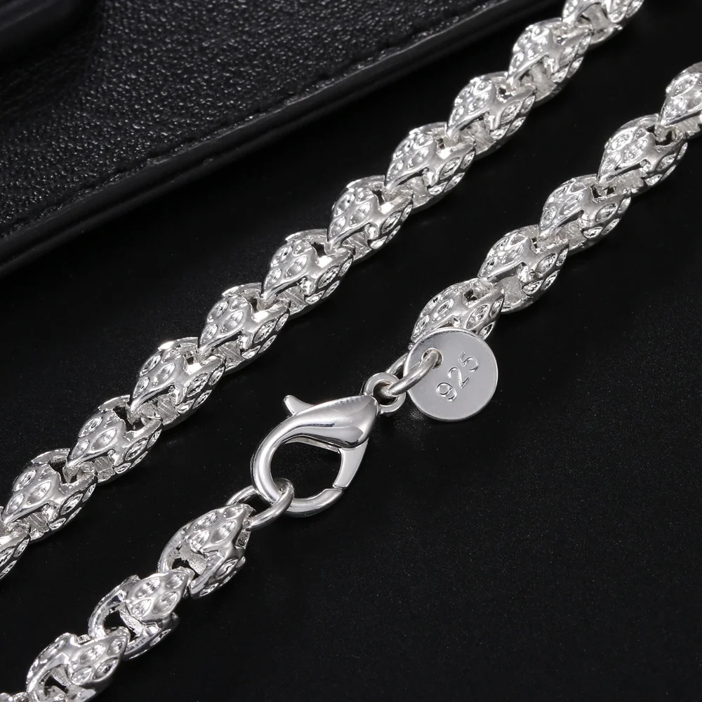 Hot charms 925 Sterling Silver - 925 Sterling Silver Chain Necklace Men review and price
