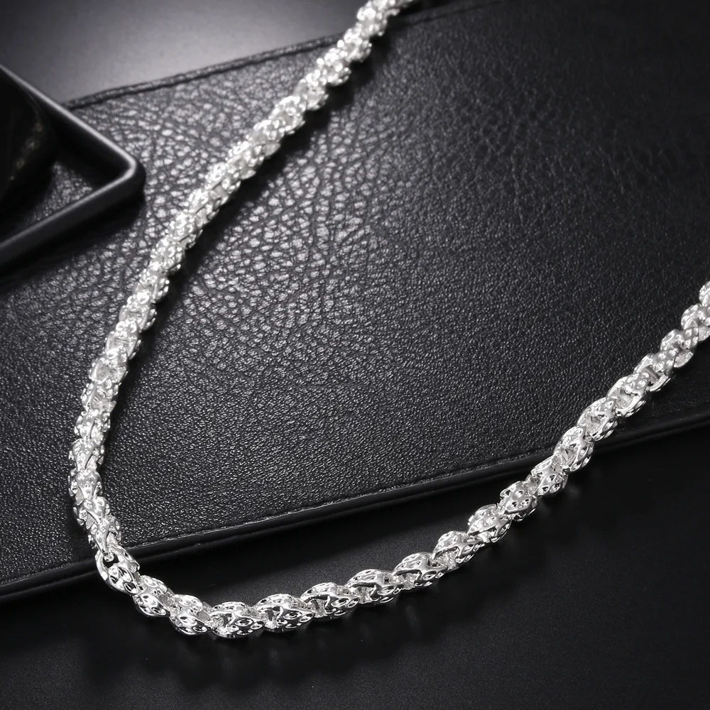 Hot charms 925 Sterling Silver - 925 Sterling Silver Chain Necklace Men review and price