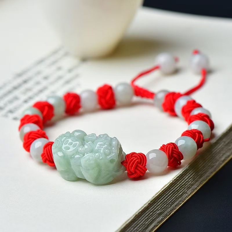 Natural Burmese Jadeite Pixiu  - Bracelets review and price