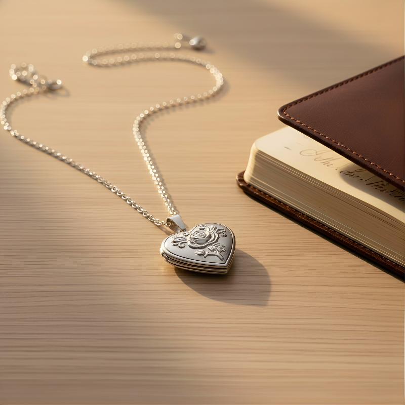 Gothic Vintage Heart Necklace  - Heart Locket Necklace Photo review and price