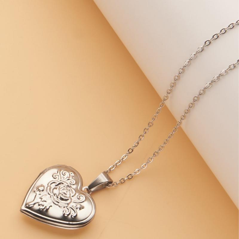 Gothic Vintage Heart Necklace  - Heart Locket Necklace Photo review and price