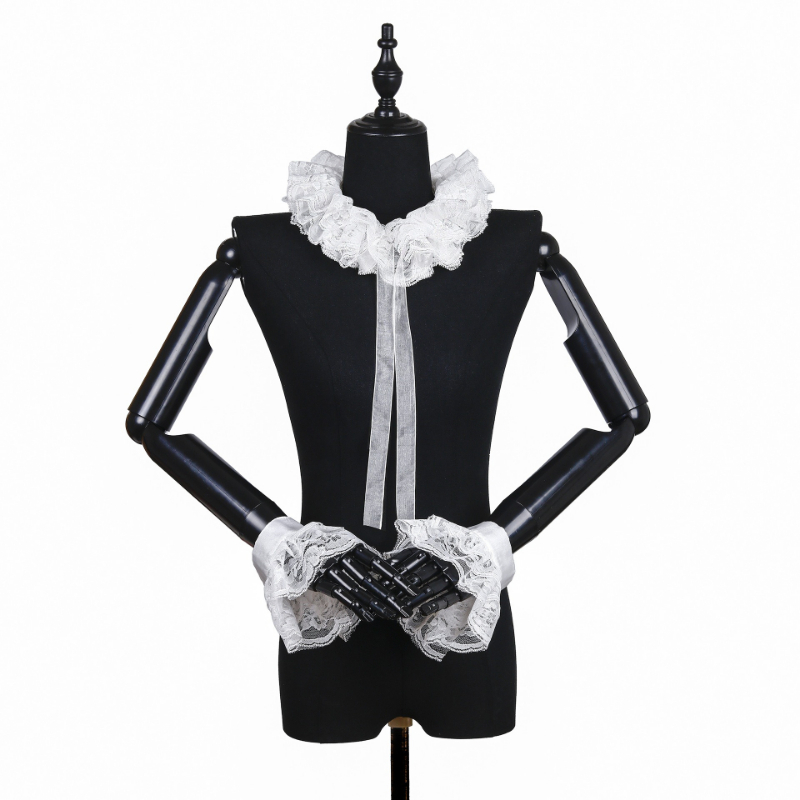 Vintage Lace Ruff Collar & Lac - Necklaces review and price