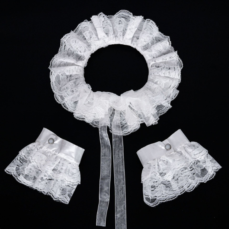 Vintage Lace Ruff Collar & Lac - Necklaces review and price